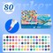 80 Colors Acrylic Paint Markers Brush Tip for Wood Rock Fabric Ceramic,Marker Art Pens for Christmas Halloween Birthday Party DIY Drawing Coloring Markers